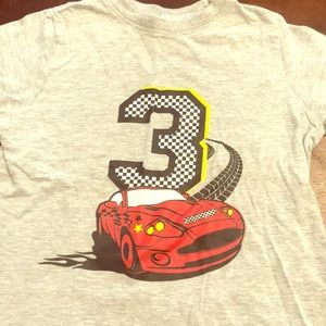 3 race car shirt